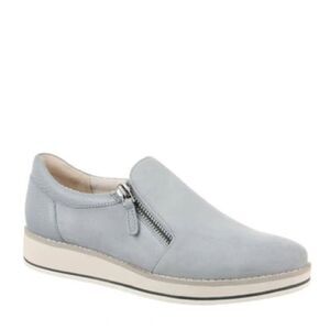 27 Edit Naturalizer Womens Devlyn Zip Up Loafers Glacier Grey